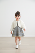 Faux Fur Shrug and Paris Slogan Two Piece