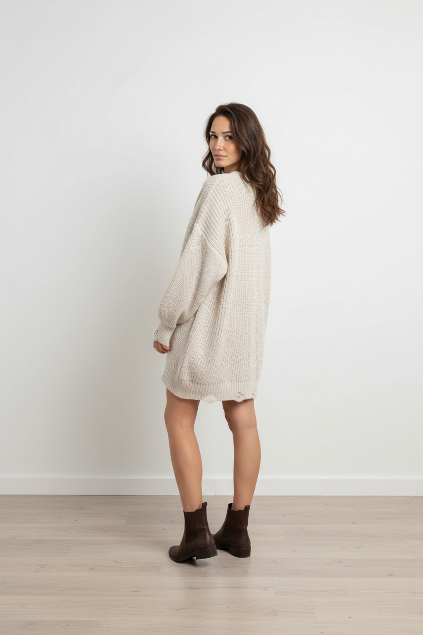 Knitted Jumper Tunic Dress